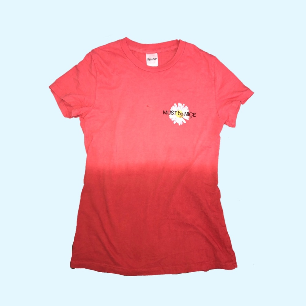 RIPNDIP Red Ombré Skater Tee
